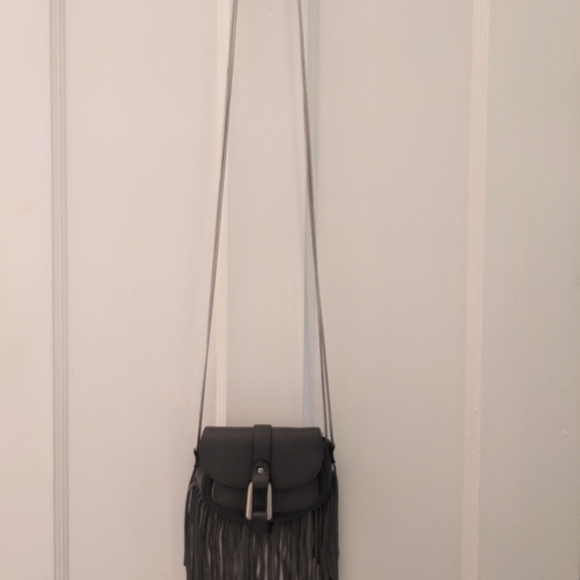 Fringe Mini Bag - Grey -Crossbody. - Picture 11 of 11